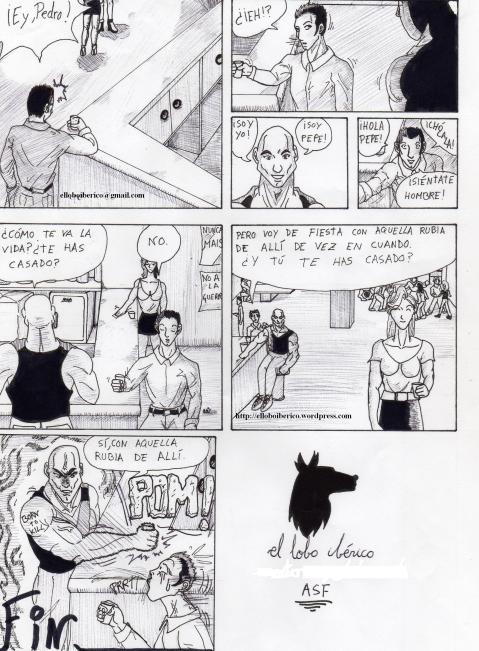 "La Glorieta" Nº2 la primera tira cómica que llevó el pseudónimo de El lobo ibérico. 